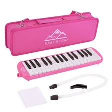 EastRock 32 Key Melodica Instrument Keyboard Soprano Piano Style with Mouthpi...