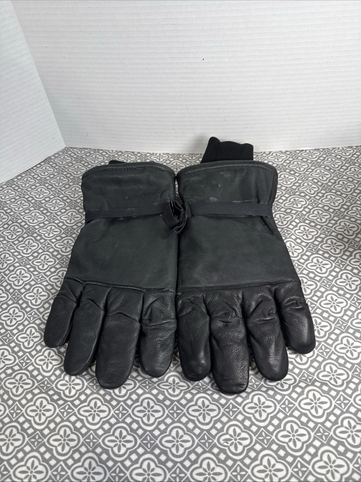Hawkeye Leather Gloves Unisex XL Black Military Intermediate Cold /Wet Weather.
