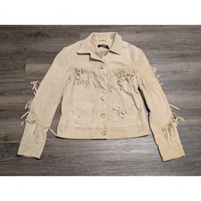 Lauren Ralph Lauren Camel Suede Fringe Western Jacket Size 18W NWT — listing 4