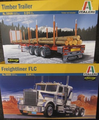 Freightliner FLC mit Rungenauflieger von Italeri im Maßstab 1:24 *NEU*