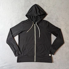 VUORI Halo Performance Hoodie 2.0 Womens Small Black Full Zip Stretch Dreamknit 