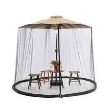 Patio Table Outdoor Umbrella Screen with Pest Guard and Water Fill Tube Base