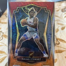 2020-21 Panini Select - Isaiah Stewart #191 Red White Orange Shimmer Prizm (RC)