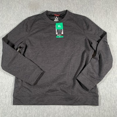 Gerry Sweatshirt Mens XL Black Crewneck Pullover Fleece Lined Performance