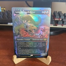 MTG: Lutri, the Spellchaser BORDERLESS FOIL #52, NM March of the Machines Card!!