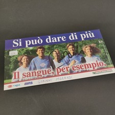 GIANNI MORANDI autografo su cartolina campagna donazione sangue