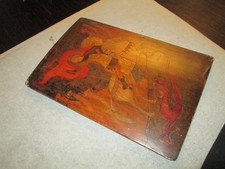 alte antike Ikone Heiliger Georg Drachenkampf