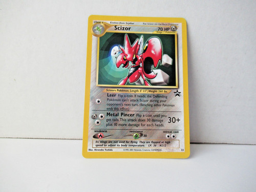 Pokemon Scizor #33 WoTC Black Star Promo Pokemon Card NM