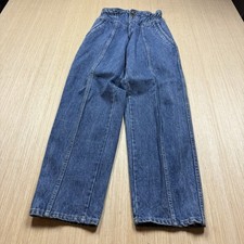 Sergio Valente Vintage 80s Jeans Bareback 70s Tie Back Loose Size 8 Fits 25x29