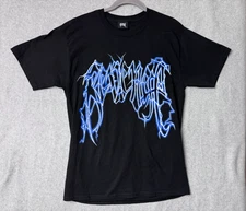 Revenge Storm Blue Lightning Anarchy T-Shirt Black Blue Men's Medium Hype