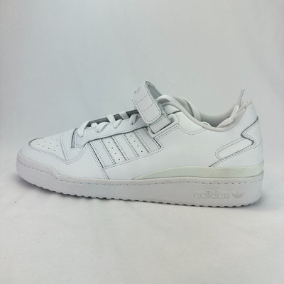 Size 13 Mens adidas Forum Low Triple White Sneakers Shoes Male Athletic