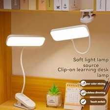 LED USB Rechargeable Clamp Clip On Flexible Desk Light Bed Read Table Night Lamp