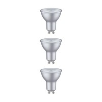Set Standard 230V LED Reflektor GU10 3Er-Set 3X460Lm 3X7W 2700K Dimmbar Chrom Ma