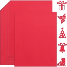 Twavang 25 Sheets Red Cardstock Paper 8.5'' x 11'', 250gsm/92lb Thick Paper f...