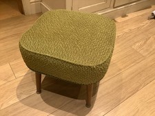 Vintage Sherborne Green dressing table stool with Dansette Legs 1853