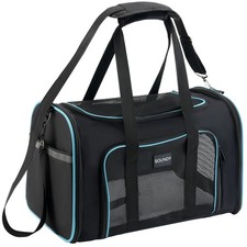 Soundy Large Cat Carrier Dog Carrier Under 25 Lbs,Collapsible Ventilated Port...