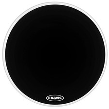 Evans MX2 Black Marching Bass Drum Head Black 16 in.