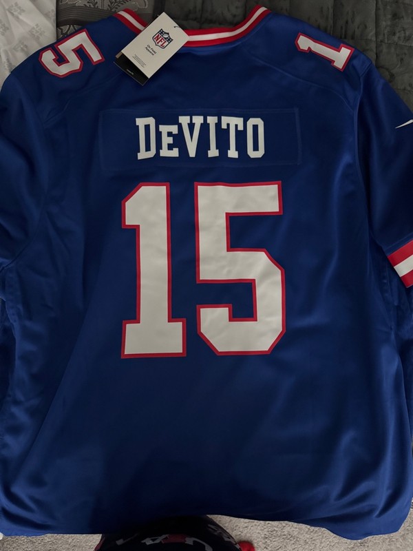 NFL New York Giants Tommy DeVito "Cutlets" XXL Nike Jersey Brand New Throwback