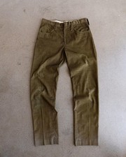 Vintage 70s Levi's Big E Corduroy Trouser Pants Men's 30 Olive Green Made In USA