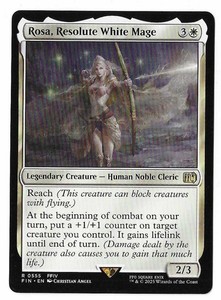 Rosa, Resolute White Mage - 555 - Final Fantasy - MTG