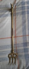 Vintage Solid Brass Toasting Fork with Horsehead Design