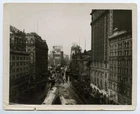 Vintage 1920s Times Square from Above, Neon Signs, Rainy St. NYC Photo Underwood