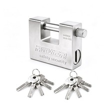 94mm Heavy Duty Padlock High Security Shipping Container Chain Pad Lock &10 Keys