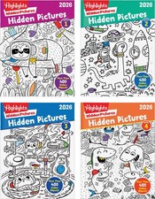 Highlights Hidden Pictures 2026 Activity Books for Kids Ages 6 and Up, 4 Puzz...