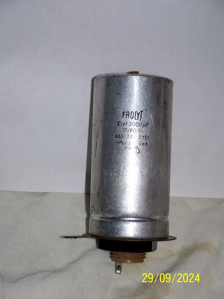 ELKO-2000µF/70-80V-RFT/DDR-Frolyt -60er-TGL 5151-gebr.+100% OK! - Bild 2 von 2