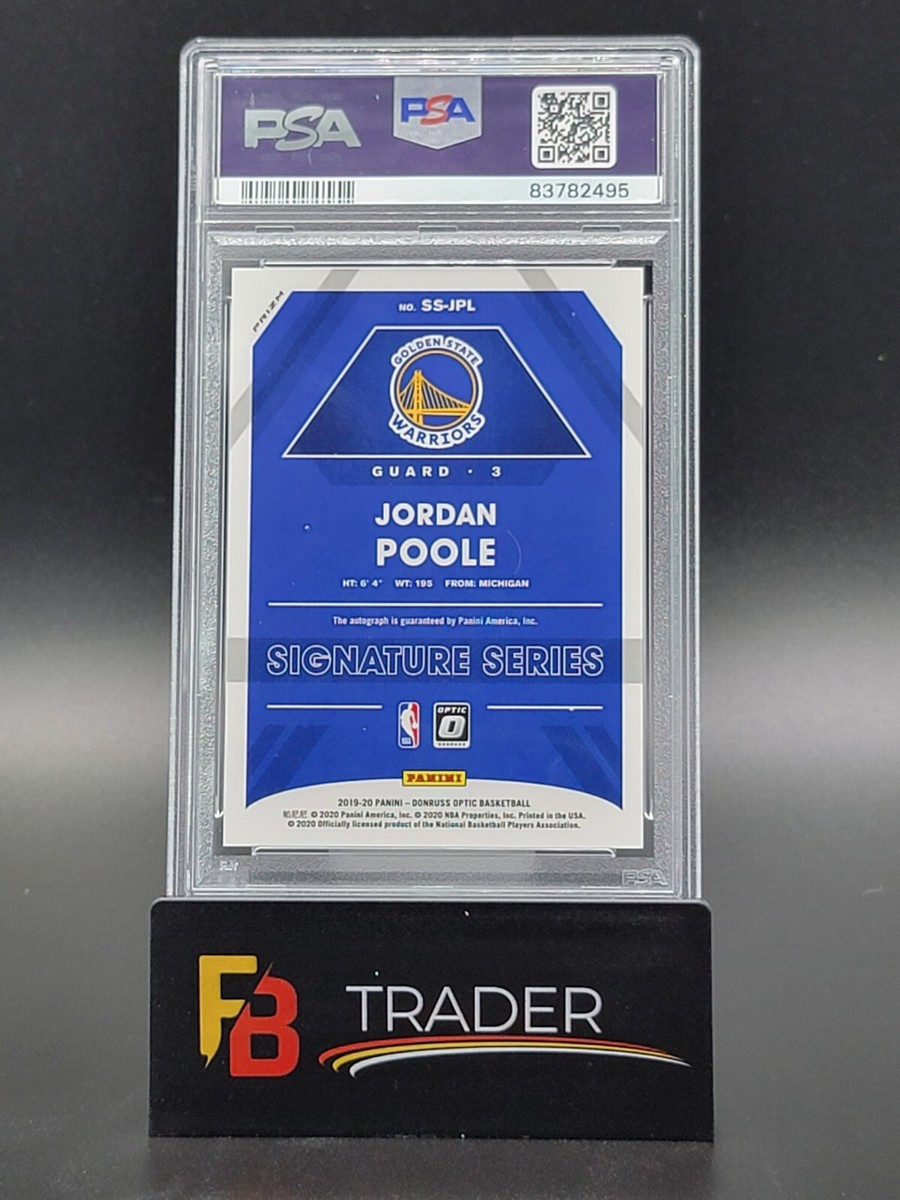 2019 Panini Donruss Optic #JPL Jordan Poole Signature Series