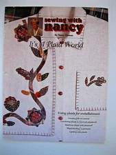 SEWING WITH NANCY ZIEMAN IT's A PLAID WORLD 1995 booklet sewing crafts 20pg