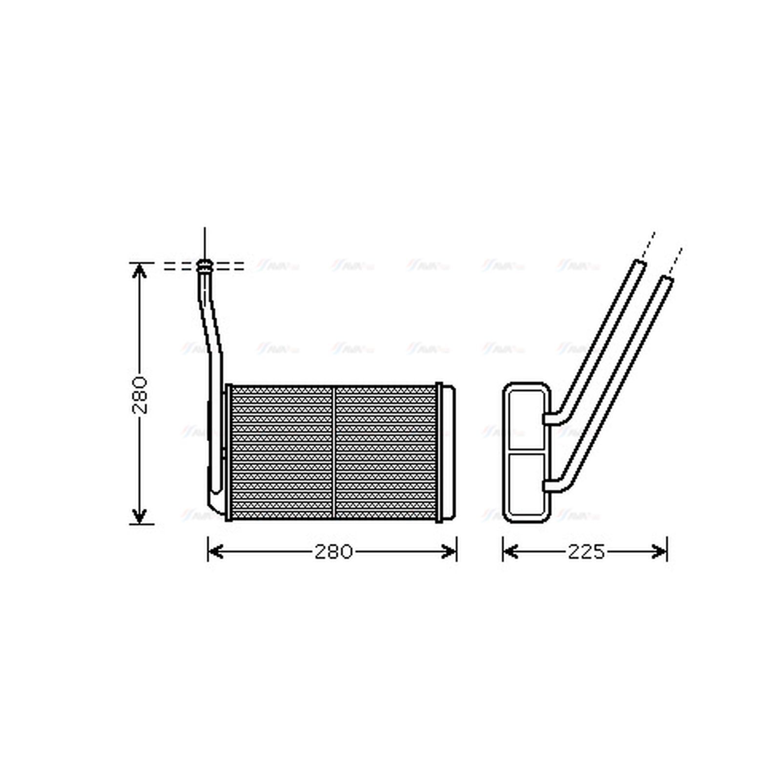 Heat Exchanger AU6195 AVA Exchanger Interior JEF000050 JEF100280 JEF500010