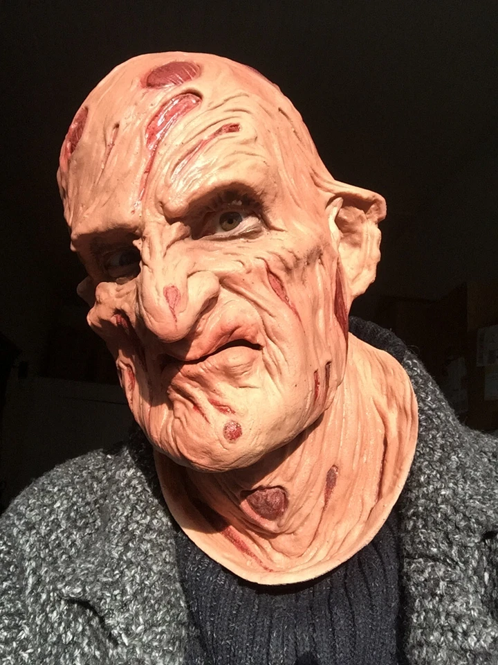 Deluxe Maske FREDDY HQ SCHAUMLATEX Horror Freitag 13 Latex Gummi Maske Halloween - Bild 4 von 4