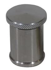 Weld-on Stainless Steel Filler Neck  - 2" tall - Alum. Cap - EZ2S