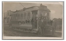 RPPC Trolley Great Lakes Tripper Fort Line DETROIT MI Real Photo Postcard