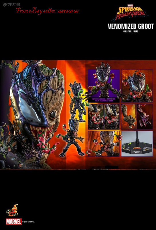 Perfect HotToys 1/6 Tms027 Spider Man Venomized Groot In Stock New