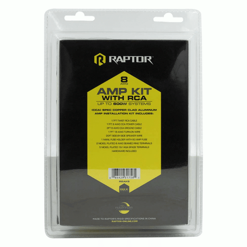 RAPTOR R2AK8 - 8 GAUGE AMP KIT - BULK SERIES R2 - Picture 2 of 4