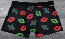 Ropa interior de Navidad para hombre pequeña 28-30 besos de muérdago calzoncillo boxer regalo de Navidad