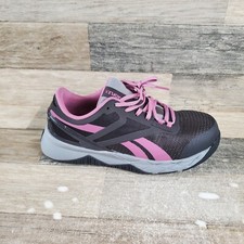 Reebok Nanoflex TR Womens Work Shoes Sz 7.5 W Composite Toe Brown Pink Sneakers