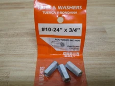 Crown Bolt 19106 Rod Coupling Nut (Pack of 3)
