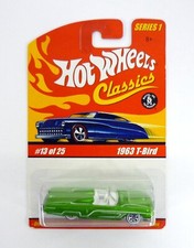 Hot Wheels 1963 T-bird Classics Series 1 13 Of 25 Green Die-cast Car 2005