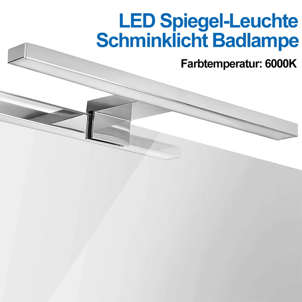 LED Spiegelleuchte Schminklicht Bad Beleuchtung Badezimmer Aufbaulampe Wand 60CM - Bild 4 von 4