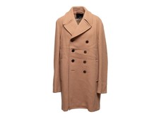 Tan Phillip Lim Wool Double-breasted Fur-lined Coat S