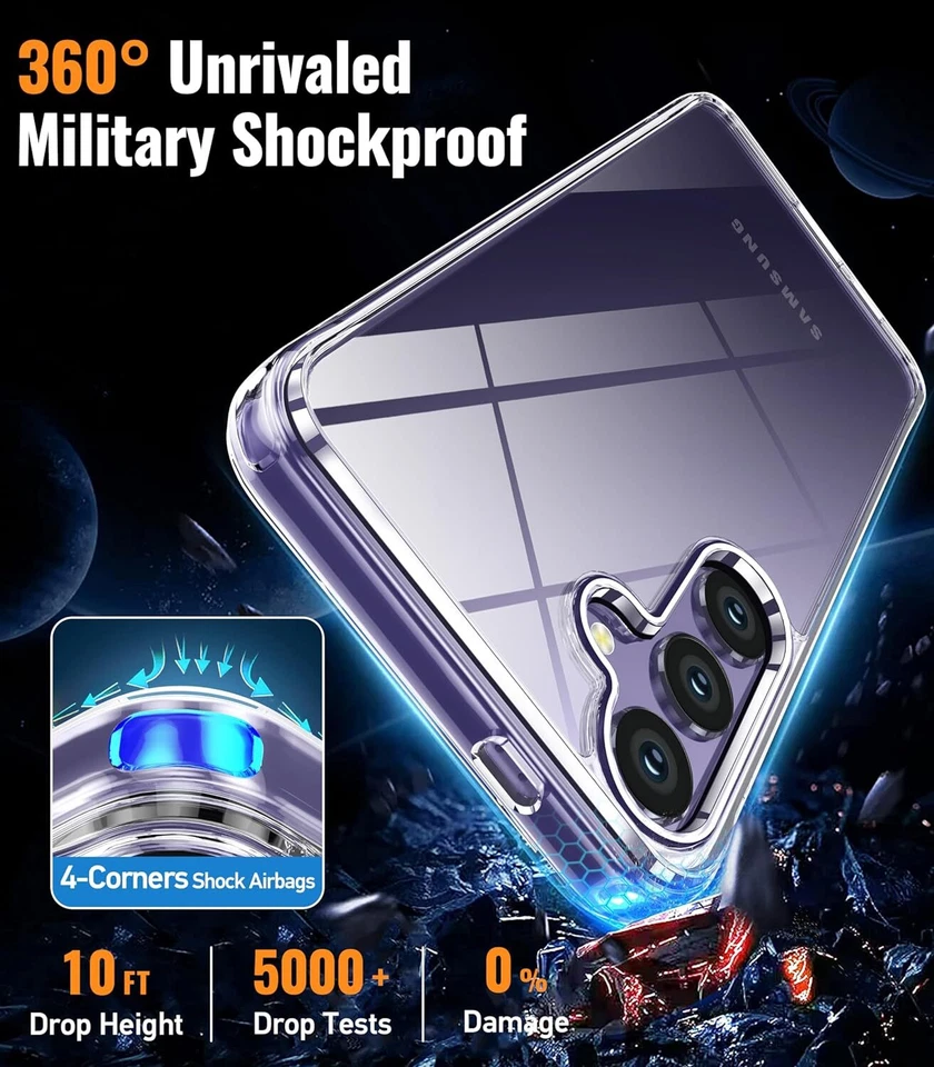 For Samsung Galaxy S24 /S24+/S24 Ultra 5G Case Clear Shockproof Hard Back Cover - Image 3 of 4