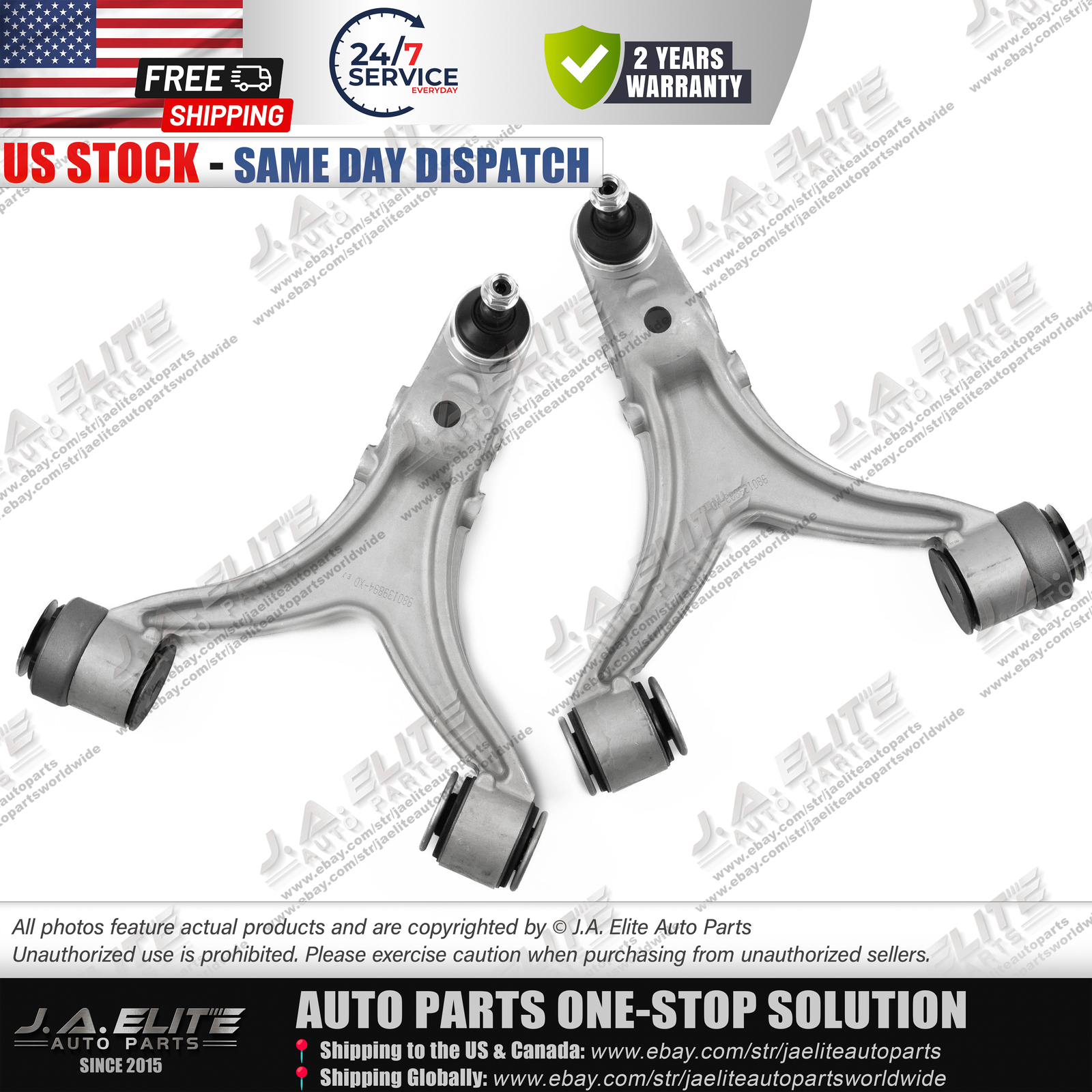2pcs Lower Left  Right Control Arm for Maserati Quattroporte GT GC