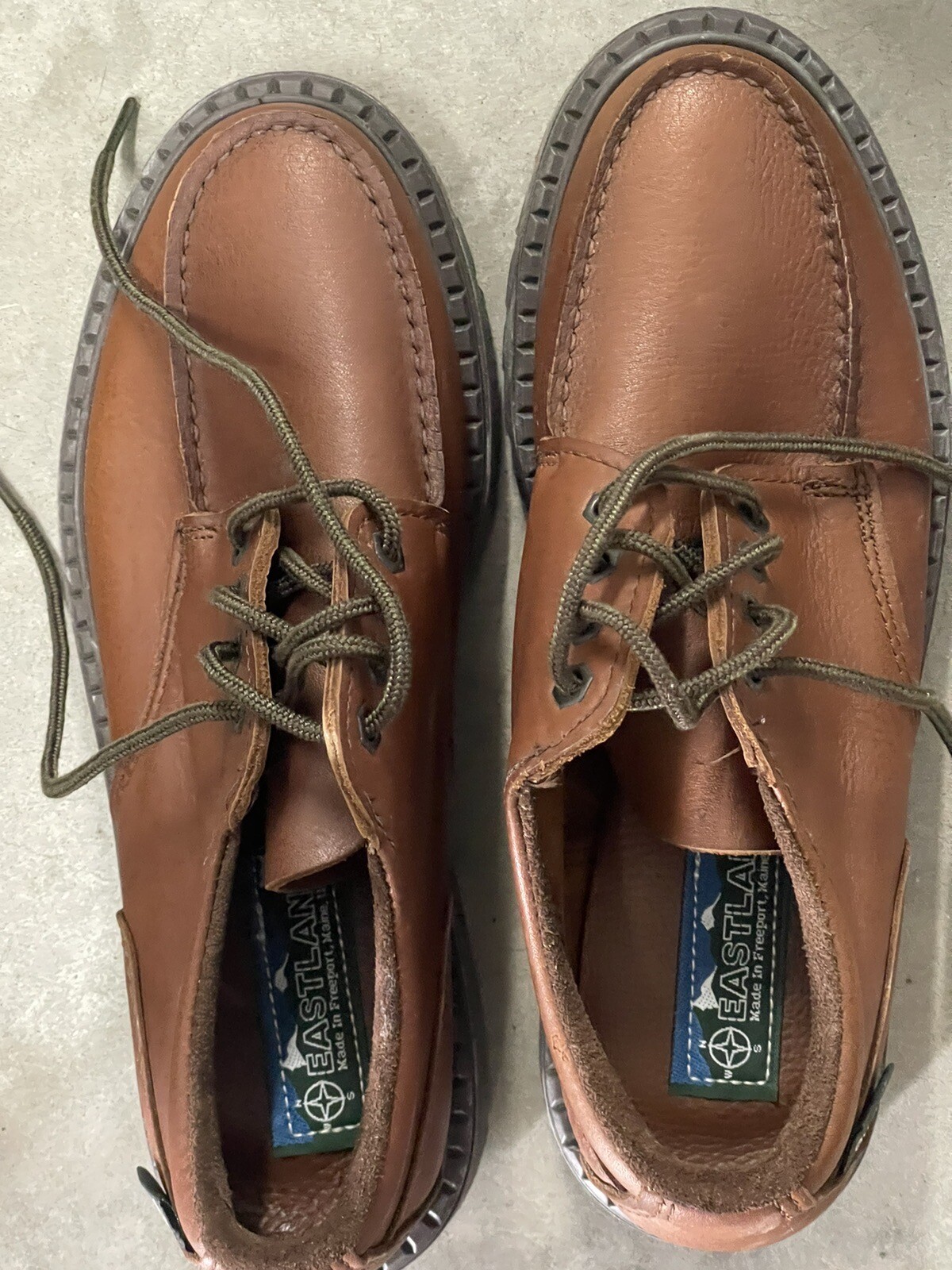 SAOLA Eastland Scarpe eleganti da uomo in pelle 9D stivali taglio basso marroni con lacci 