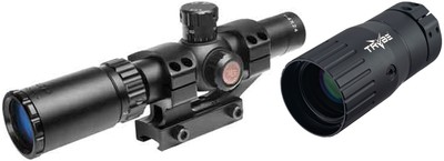 TruGlo Tru-Brite 1-4x24mm Rifle Scope, 30mm Tube, Duplex Mil-: TG TG8514BT-KIT1
