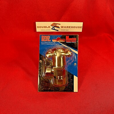 NOS Mountain Plumbing MT4003X-BRN Compression Angle Valve Ceramic Stem NIP