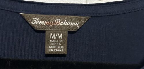 Tommy Bahama Damen blau Palmen Seide Top Größe Medium Raglanärmel - Bild 2 von 4