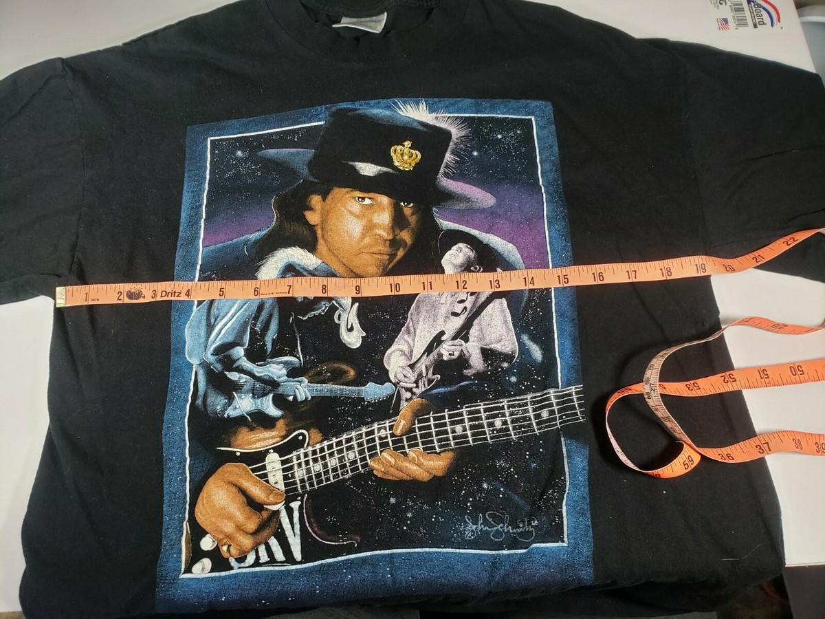 Stevie Ray Vaughan T Shirt 1954-1990 Tour Memorial Black Stevie Ray Vaughan T Shirt 1954-1990 Tour Memorial Black